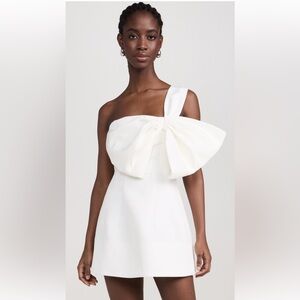 Bardot Bella Bow Mini Dress, Size 2, Color: Orchid White
